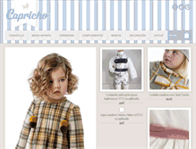 Tablet Screenshot of caprichomodainfantil.com